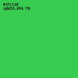 #37CC4F - Malachite Color Image