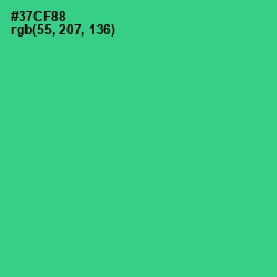 #37CF88 - Shamrock Color Image