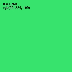 #37E26D - Malachite Color Image