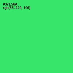 #37E56A - Malachite Color Image