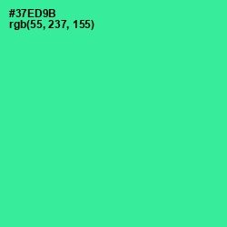 #37ED9B - Shamrock Color Image
