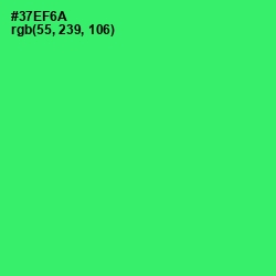 #37EF6A - Malachite Color Image