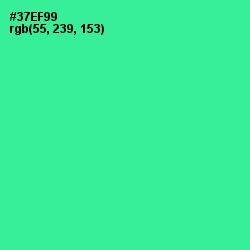 #37EF99 - Shamrock Color Image