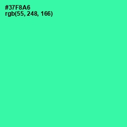 #37F8A6 - Shamrock Color Image