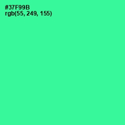 #37F99B - Shamrock Color Image