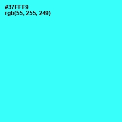 #37FFF9 - Cyan / Aqua Color Image