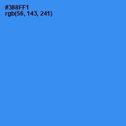 #388FF1 - Dodger Blue Color Image