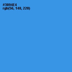 #3894E4 - Curious Blue Color Image