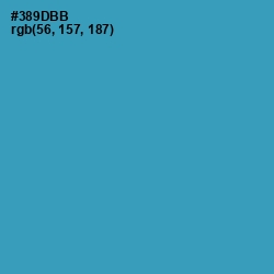 #389DBB - Boston Blue Color Image