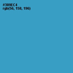 #389EC4 - Curious Blue Color Image