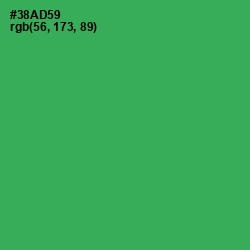 #38AD59 - Sea Green Color Image