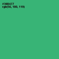 #38B477 - Sea Green Color Image