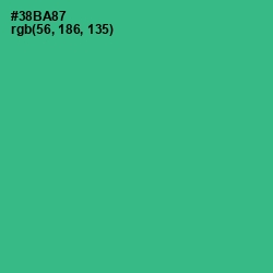 #38BA87 - Jungle Green Color Image