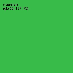 #38BB49 - Sea Green Color Image