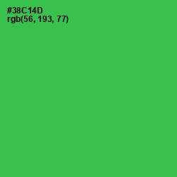 #38C14D - Malachite Color Image