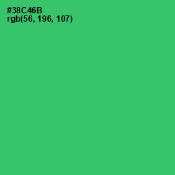 #38C46B - Malachite Color Image