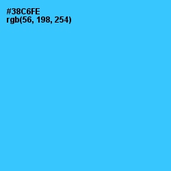 #38C6FE - Turquoise Color Image