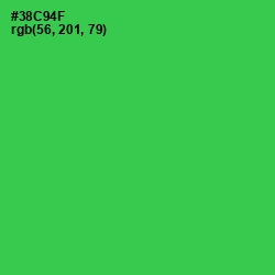 #38C94F - Malachite Color Image