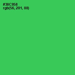 #38C958 - Malachite Color Image