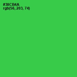 #38CB4A - Malachite Color Image