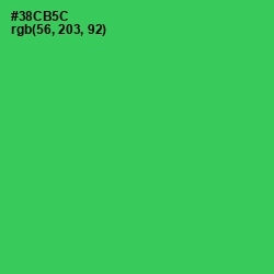#38CB5C - Malachite Color Image