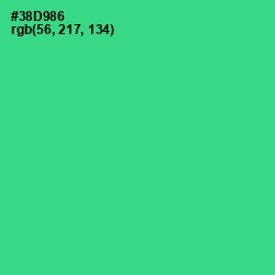#38D986 - Shamrock Color Image