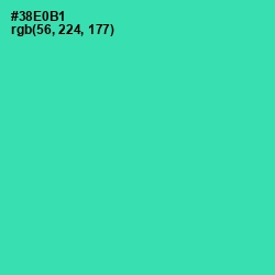 #38E0B1 - Shamrock Color Image