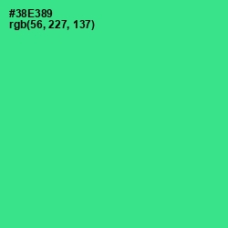 #38E389 - Shamrock Color Image