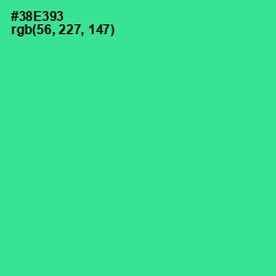 #38E393 - Shamrock Color Image