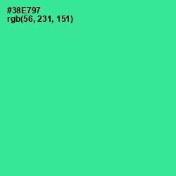 #38E797 - Shamrock Color Image