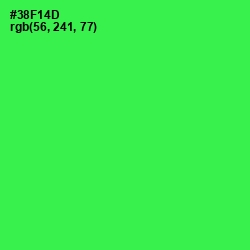 #38F14D - Malachite Color Image