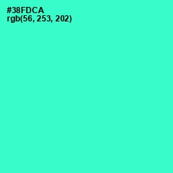 #38FDCA - Turquoise Color Image