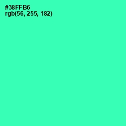 #38FFB6 - Shamrock Color Image