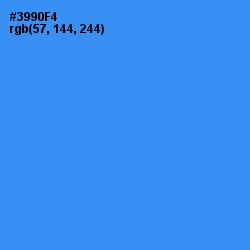 #3990F4 - Dodger Blue Color Image