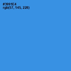 #3991E4 - Curious Blue Color Image