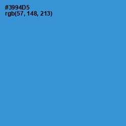 #3994D5 - Curious Blue Color Image