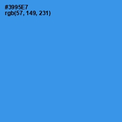 #3995E7 - Curious Blue Color Image