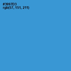 #3997D3 - Curious Blue Color Image