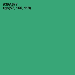 #39A677 - Sea Green Color Image