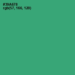 #39A678 - Sea Green Color Image