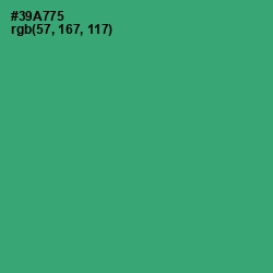 #39A775 - Sea Green Color Image