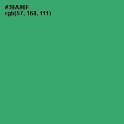 #39A86F - Sea Green Color Image