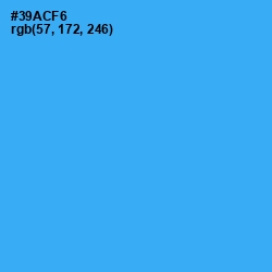 #39ACF6 - Dodger Blue Color Image