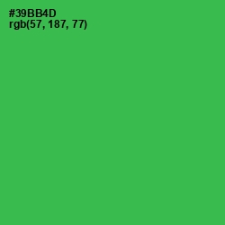 #39BB4D - Sea Green Color Image