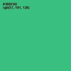 #39BF80 - Jungle Green Color Image