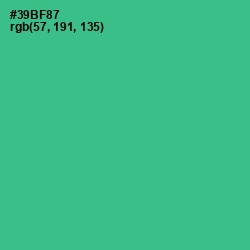 #39BF87 - Jungle Green Color Image