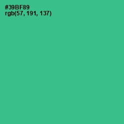 #39BF89 - Jungle Green Color Image