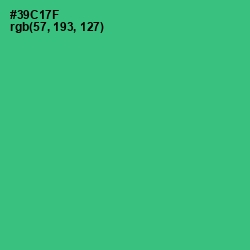 #39C17F - Malachite Color Image