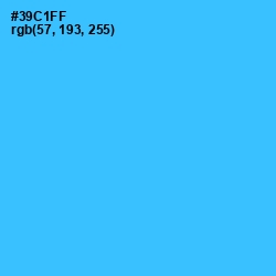 #39C1FF - Turquoise Color Image