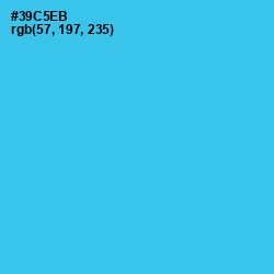 #39C5EB - Turquoise Color Image